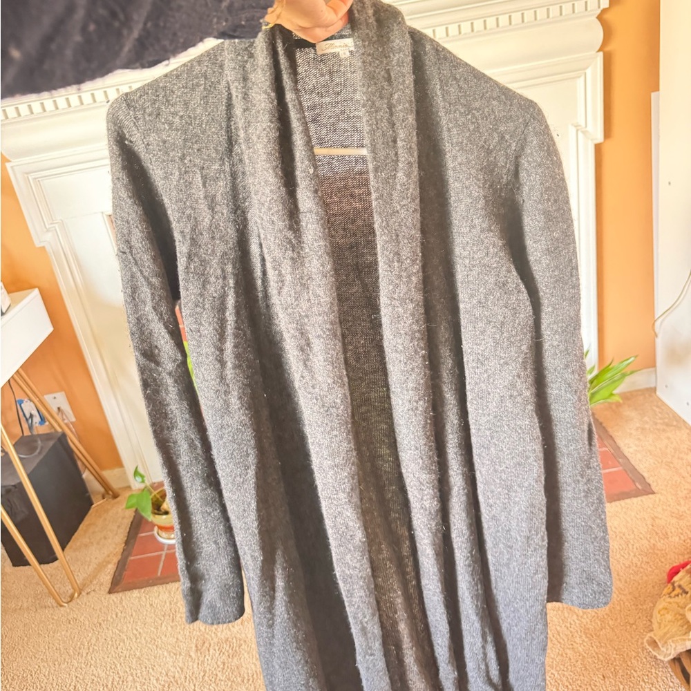 100% cashmere  Open Front Cardigan